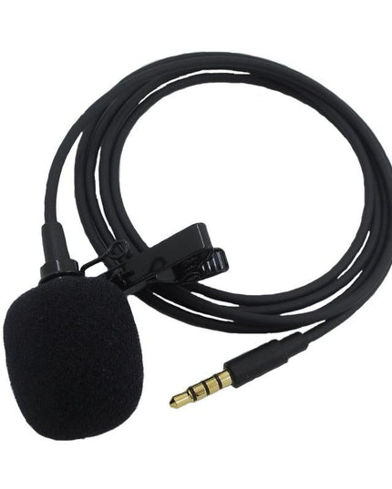 Clip-On Lavalier Microphone For Mobile Phones - 1.2M - Black-1915196769491357699