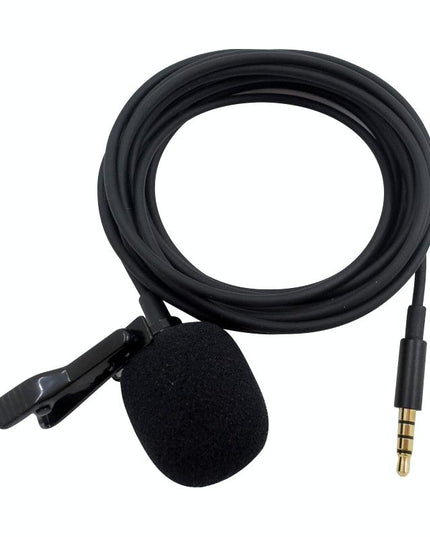 Clip-On Lavalier Microphone For Mobile Phones - 2.5M - Black-1915196782283984898