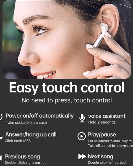Wireless Bluetooth 5.0 Earphones - J1 Pro - Black-1915196805415571458