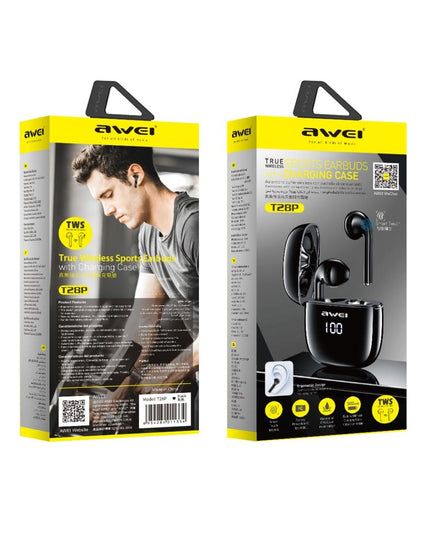 Wireless T28P Bluetooth V5.0 Tws Sports Headset With Led Display And Charging Case-1915196798759211010