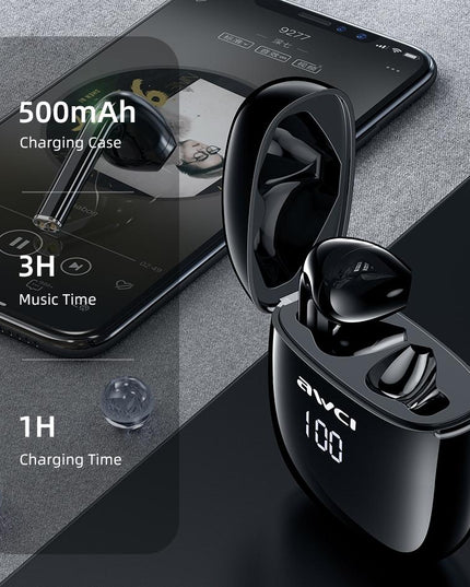 Wireless T28P Bluetooth V5.0 Tws Sports Headset With Led Display And Charging Case-1915196798759211011