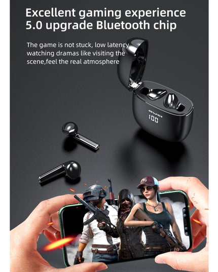 Wireless T28P Bluetooth V5.0 Tws Sports Headset With Led Display And Charging Case-1915196798759211012