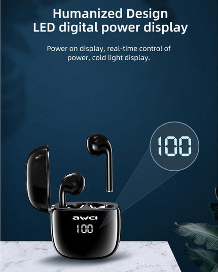 Wireless T28P Bluetooth V5.0 Tws Sports Headset With Led Display And Charging Case-1915196798759211013