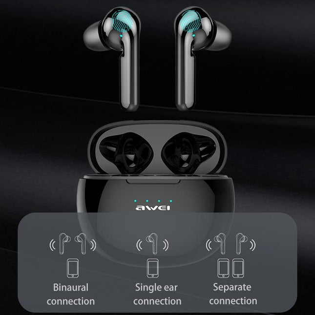 Wireless Sports Headset With Charging Case - T15 Tws Bluetooth V5.0 Black-1915196677946478598