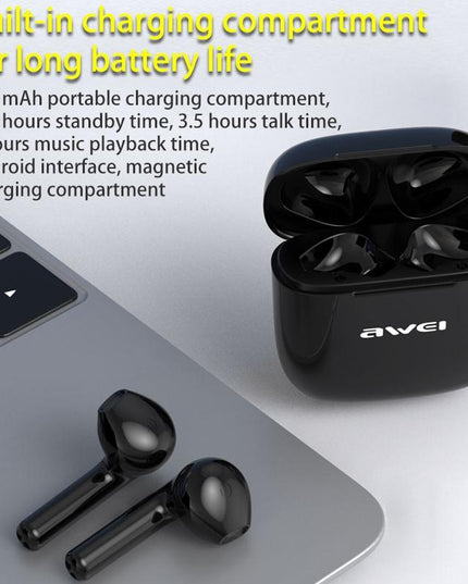Wireless Sports Headset With Charging Case - T26 Tws Bluetooth V5.0 - Black-1915196703661756421