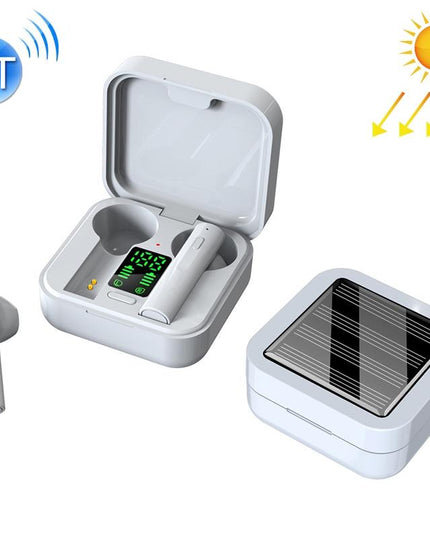 Mini Solar Sport Bluetooth Earphones With Charging Box-1915197682348068864