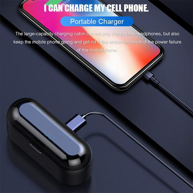 Wireless Bluetooth Headset With Touch Control And Charging Case - V5.0-1915198389801324547