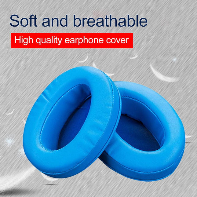 Oval Leather Headphone Case For Brainwavz Hm5 / Philips Shp9500 - White-1915196630110441476