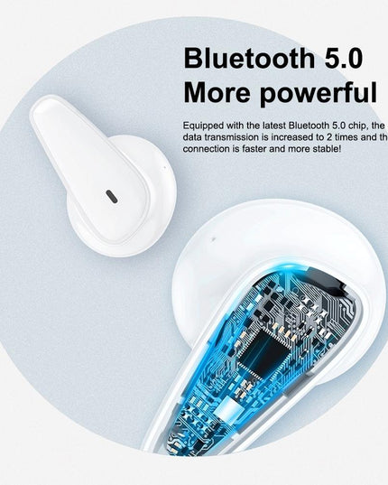 Waterproof Bluetooth 5.0 Earphones With Charging Box - White Deer Series-1915197480841121795