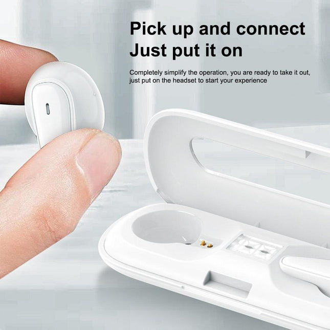 Waterproof Bluetooth 5.0 Earphones With Charging Box - White Deer Series-1915197480841121797