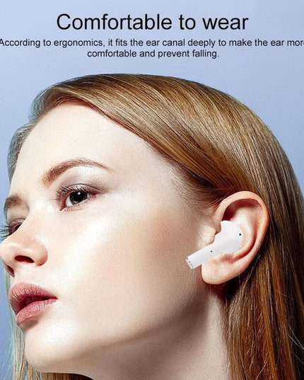 Wireless Bluetooth Earphones With Touch Display - White-1915196624737538051