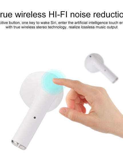 Wireless Bluetooth Earphones With Touch Display - White-1915196624737538052