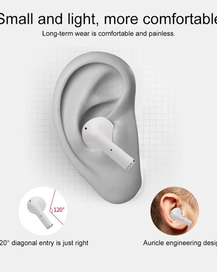 Wireless Bluetooth Earphones With Touch Display - White-1915196624737538054