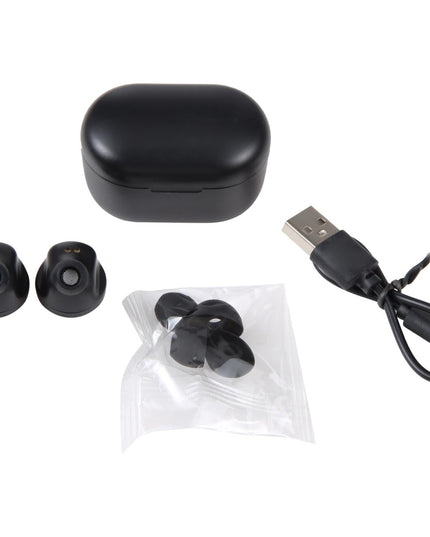 Black A6 True Wireless Earbuds + Charging Box-1915196698003640325