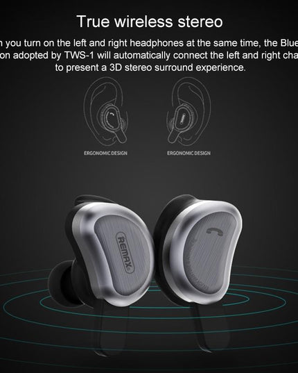 Wireless Bluetooth Earphones With Charging Box - Half Moon Shape Gold-1915196562909302789