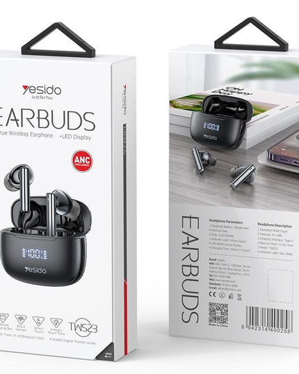 Wireless Bluetooth 5.0 Earphones With Anc And Led Display-1915198045578989572