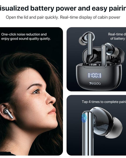 Wireless Bluetooth 5.0 Earphones With Anc And Led Display-1915198045578989573