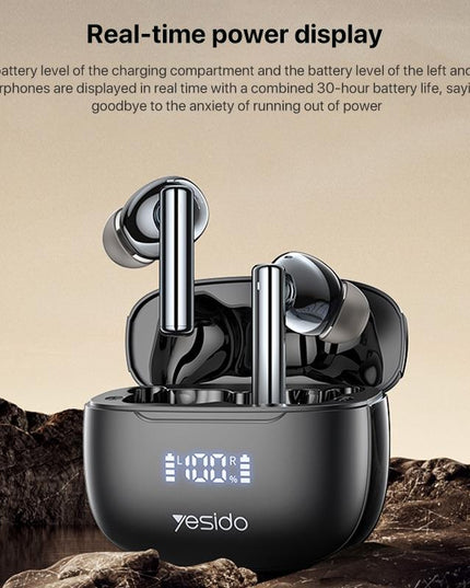 Wireless Bluetooth 5.0 Earphones With Anc And Led Display-1915198045578989576