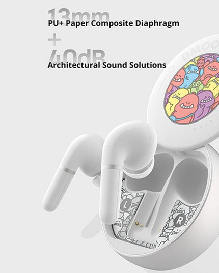Wireless Bluetooth 5.2 Earphones With Anc & Enc Noise Reduction - White-1915196637286895617