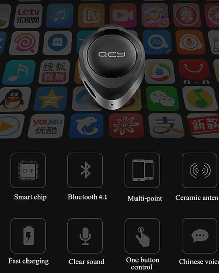 Wireless Bluetooth Earphone With Mic - 10M Range-1915196496706408452