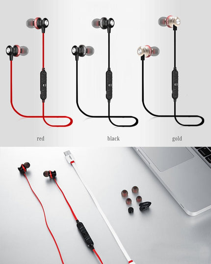 Wireless Magnetic Sport Earphones With Bluetooth Control-1915196542009085954