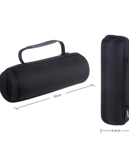 Portable Zipper Case For Jbl Charge 3 Speaker - Black Leather-1915196497486548994