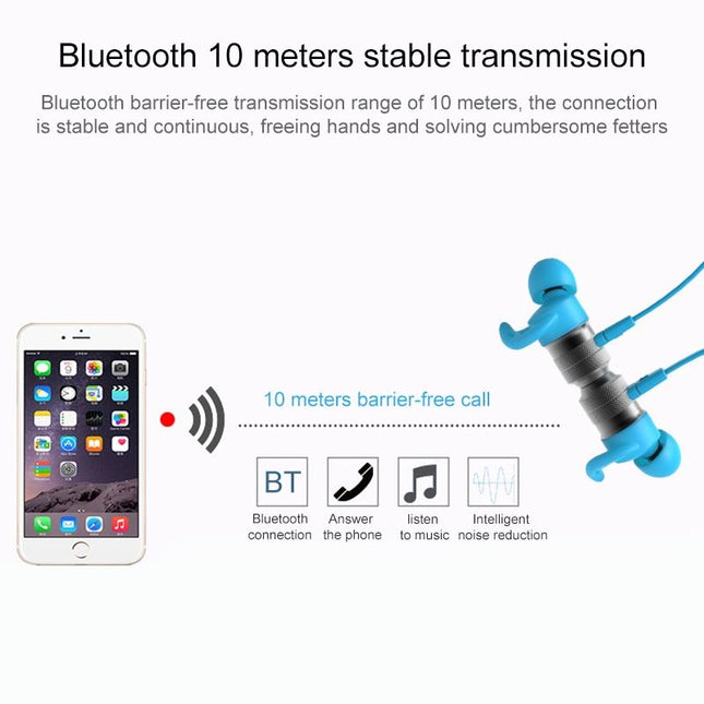 Xhh-O300 Wireless Noise-Cancelling Earbuds - Magnetic Sports Headset-1915196566034059268