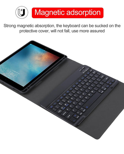 Smart Bluetooth Keyboard & Leather Tablet Case For Ipad Pro 9.7 / Air 2 - Black-1915196794288082950