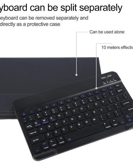 Smart Bluetooth Keyboard & Leather Tablet Case For Ipad Pro 9.7 / Air 2 - Black-1915196794288082951