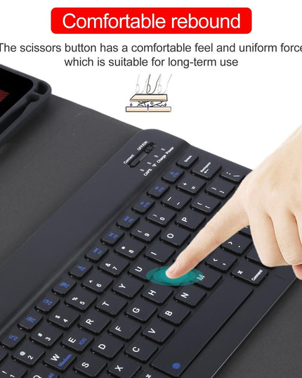 Smart Bluetooth Keyboard & Leather Tablet Case For Ipad Pro 9.7 / Air 2 - Black-1915196794288082952