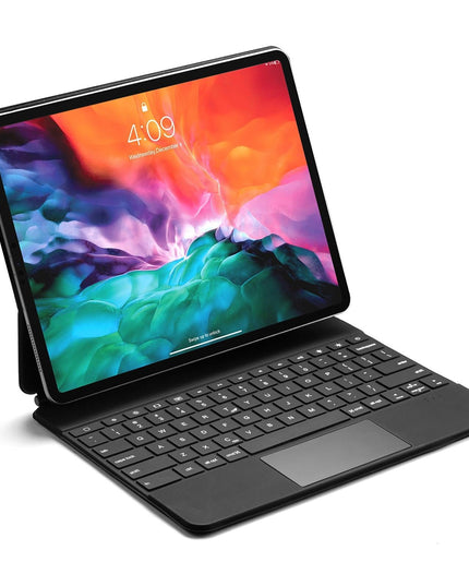 Ultra-Thin Detachable Bluetooth Keyboard Tablet Case For Ipad Pro 12.9 With Touchpad & Backlight - Black-1915196781315100677