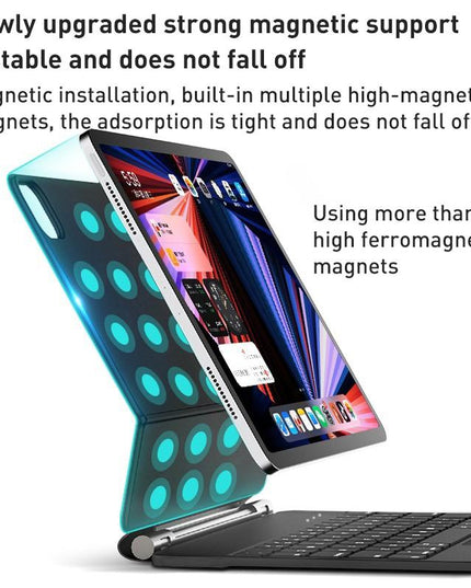 Bluetooth Keyboard Leather Case For Ipad Pro 12.9 - Magic Suspended Black-1915196727028224003