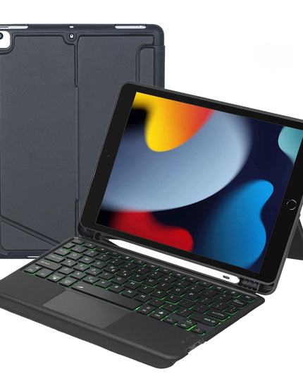 Bluetooth Keyboard Leather Case For Ipad 10.2 / 10.5 / Pro 10.5 - Touch Backlight Split Type-1915197741978488832