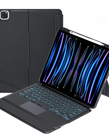 12.9 Ipad Pro Touch Backlight Bluetooth Keyboard Leather Case - Split Type 2022 / 2021 / 2020 / 2018-1915197568602738695