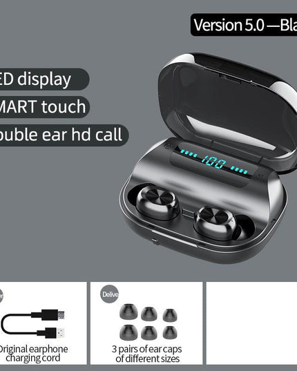 Wireless Noise-Cancelling Earbuds With Charging Case-1943465050924781569
