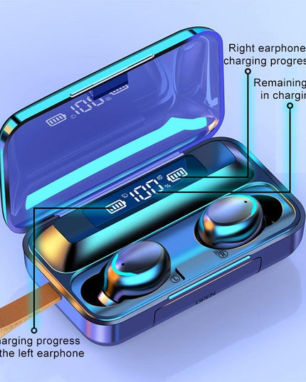Jerry Solution Touch Bluetooth Earphones With Magnetic Charging Box - F9-5C-1915196701090648065