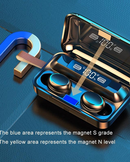 Jerry Solution Touch Bluetooth Earphones With Magnetic Charging Box - F9-5C-1915196701090648072