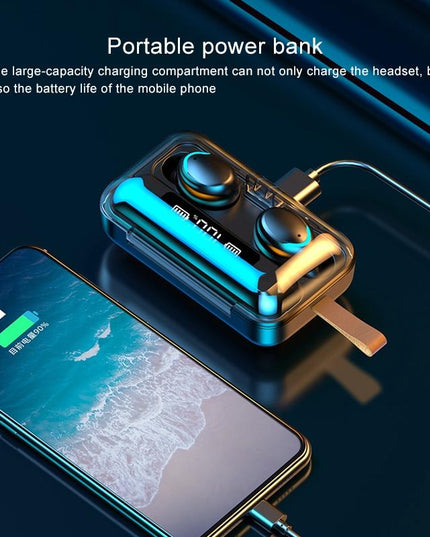 Jerry Solution Touch Bluetooth Earphones With Magnetic Charging Box - F9-5C-1915196701090648073