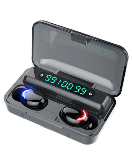 Wireless Noise-Cancelling Earbuds With Triple Display - Black-1915196733118353408