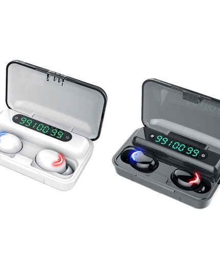 Wireless Noise-Cancelling Earbuds With Triple Display - Black-1915196733118353409