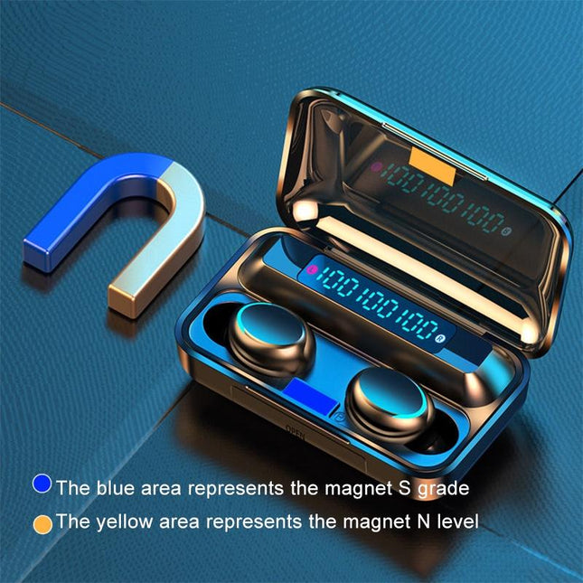 Wireless Noise-Cancelling Earbuds With Triple Display - Black-1915196733118353410