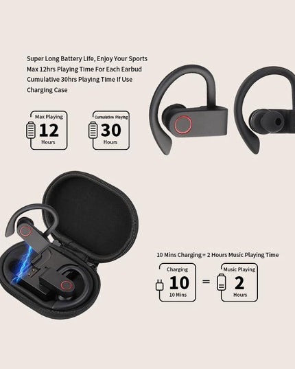 Jho-A9 Tws Wireless Bluetooth Earphones With Charging & Storage Bag-1915196696913121284