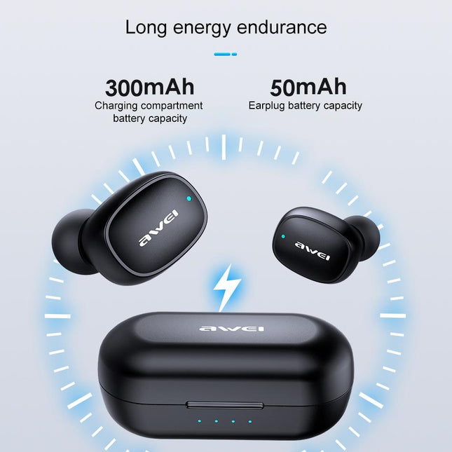 Wireless Sports Headset With Charging Case - T13 Tws Bluetooth V5.0 - Black-1915196720132788228