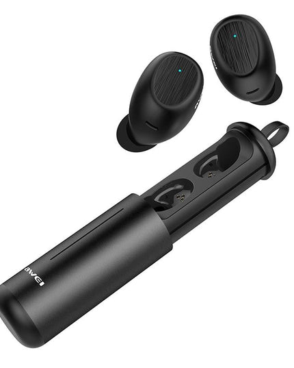 Wireless Sports Headset With Portable Charging Case - T55 Tws Bluetooth V5.0 Black-1915196738575142914