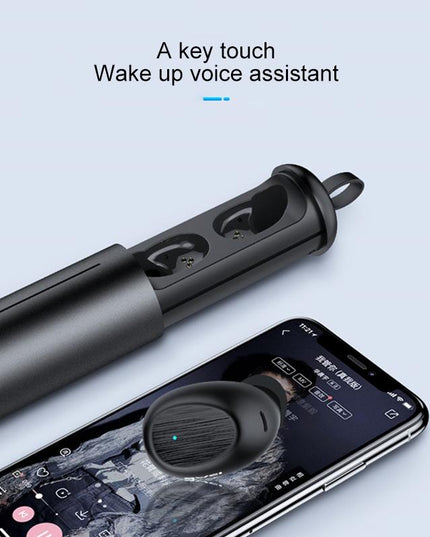 Wireless Sports Headset With Portable Charging Case - T55 Tws Bluetooth V5.0 Black-1915196738575142918