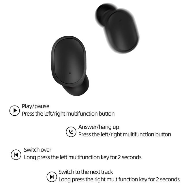 Waterproof Wireless Bluetooth Earphones With Charging Box - A6S-1915196682165948424