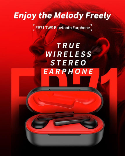Waterproof Wireless Bluetooth Earphones - Stereo 5.0 - Black-1915196700071432194