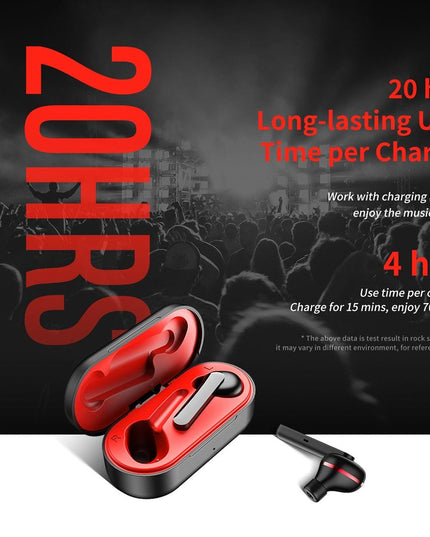 Waterproof Wireless Bluetooth Earphones - Stereo 5.0 - Black-1915196700071432201