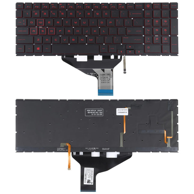 Red Backlit Us Keyboard For Hp Omen 15 / 17 Series-1915197390487425024
