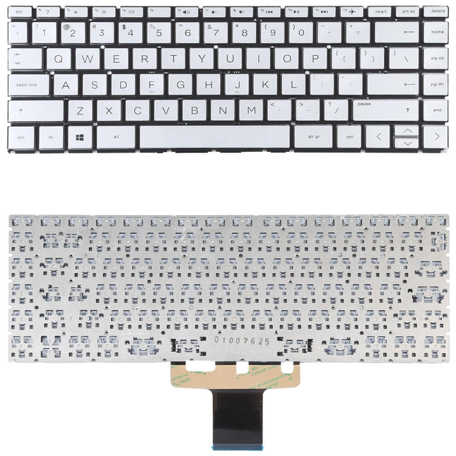 Silver Us Keyboard For Hp Pavilion X360 14-Inch-1915196599957590021